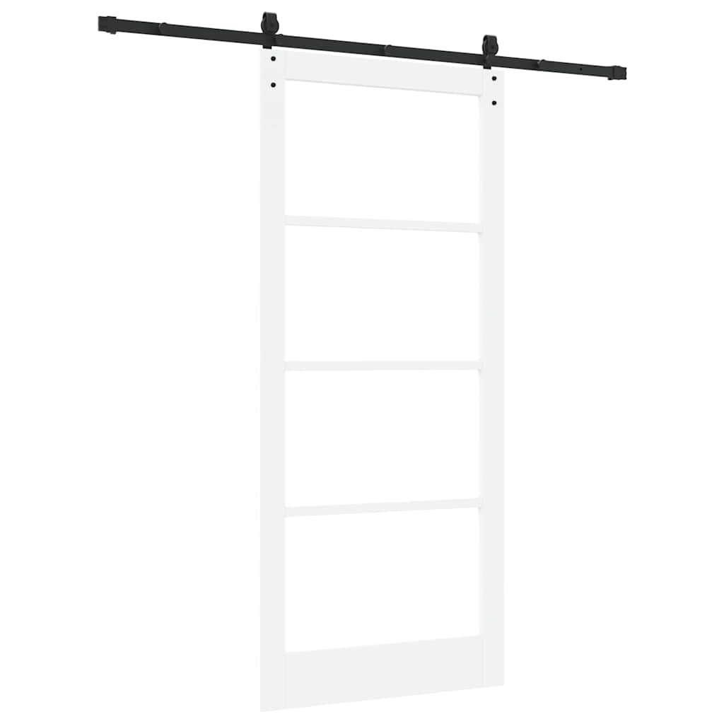 Porta scorrevole Bianco e Nero 93 x 211 cm | homemem39