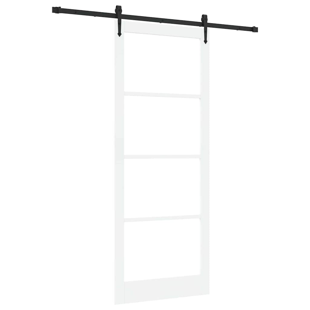 Porta scorrevole Bianco e Nero 93 x 232 cm | homemem39