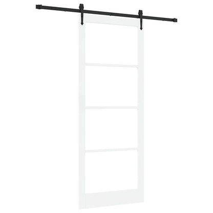 Porta scorrevole Bianco e Nero 93 x 232 cm | homemem39
