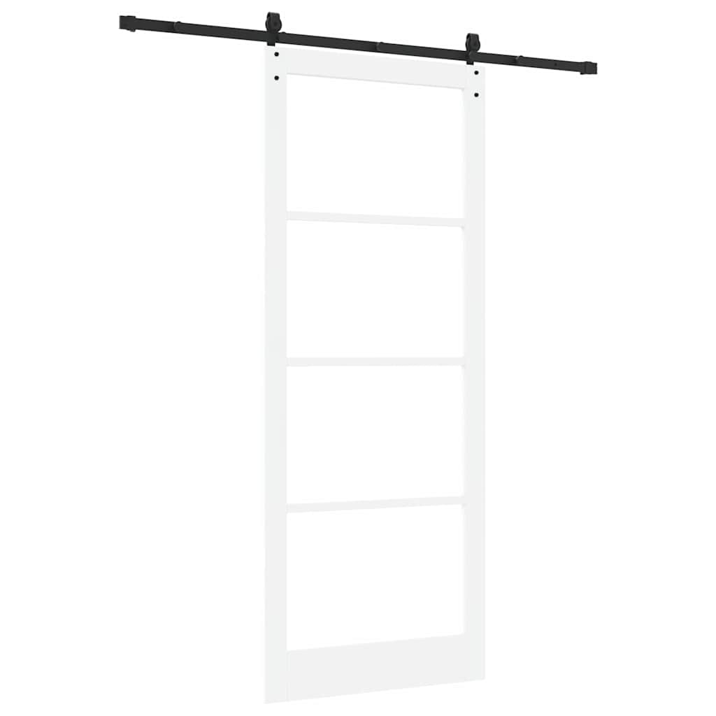 Porta scorrevole Bianco e Nero 93 x 232 cm | homemem39
