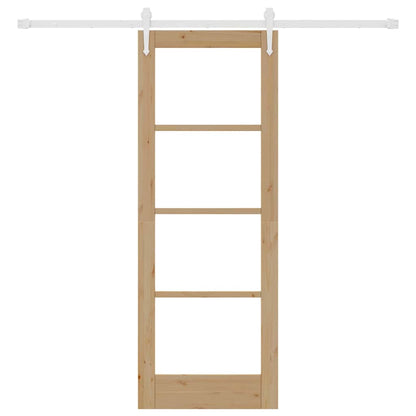 Porta Scorrevole Marrone 73.5 x 198.5 cm Legno e metallo | homemem39