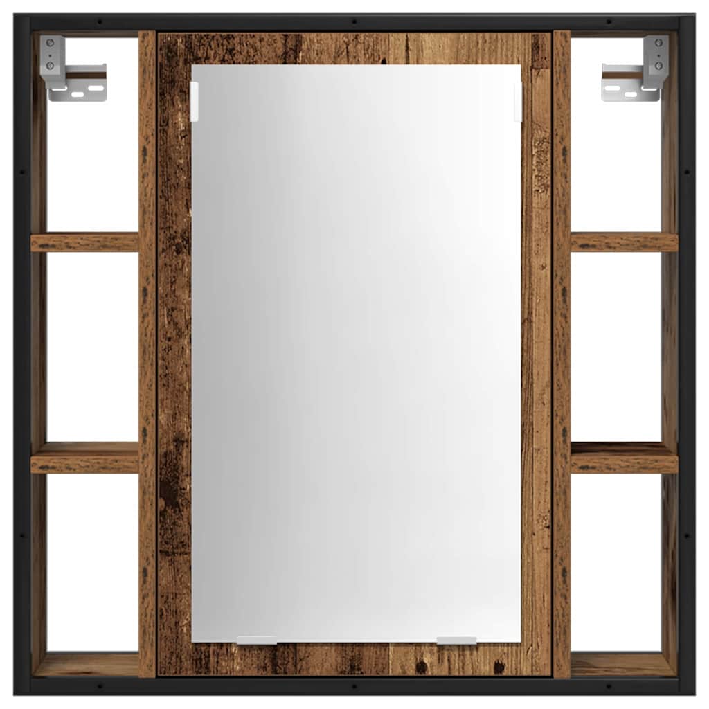 Set di mobili per il bagno 2 pcs Marrone Legno multistrato | homemem39