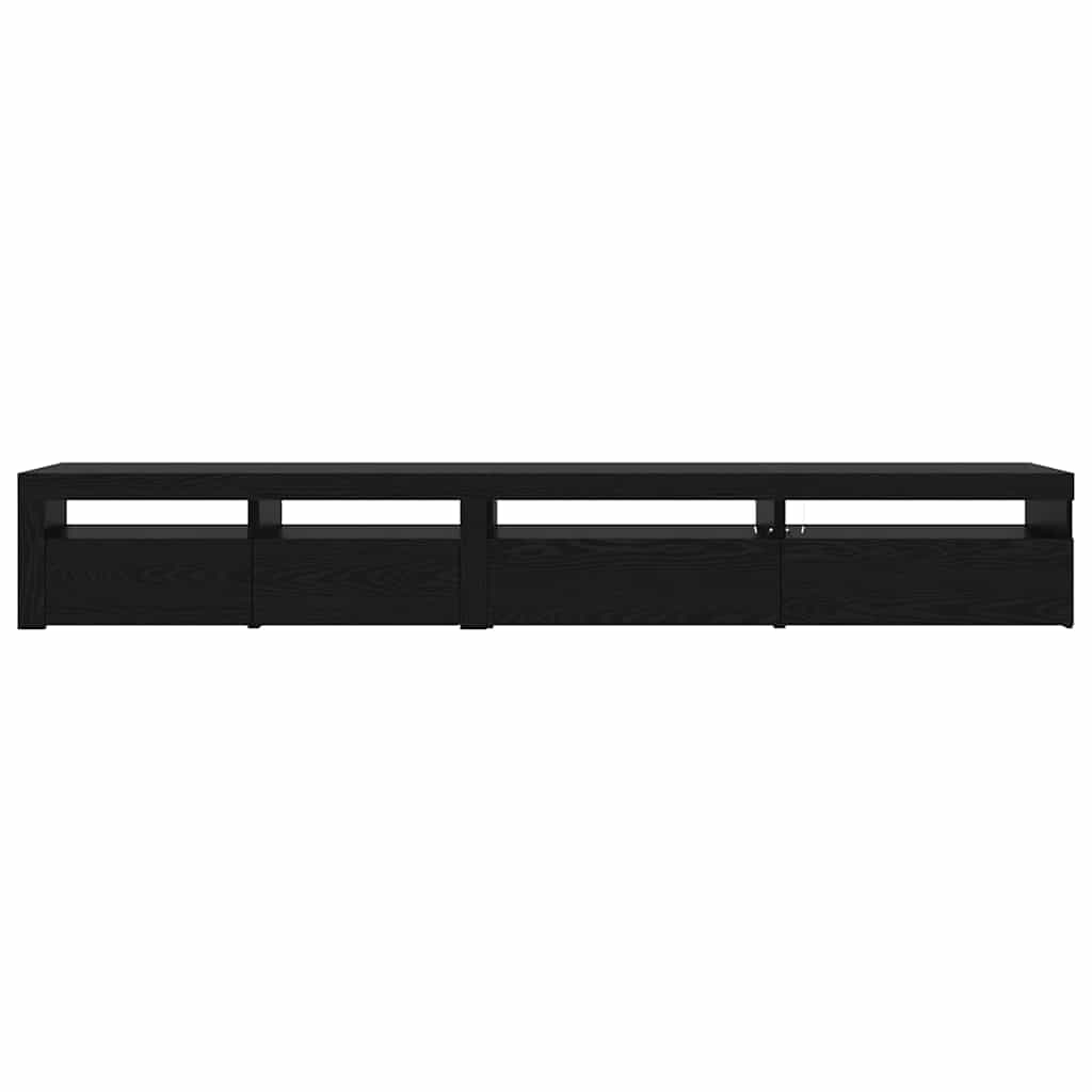 Set mobile TV 3 pcs Rovere Nero Legno ingegnerizzato | homemem39