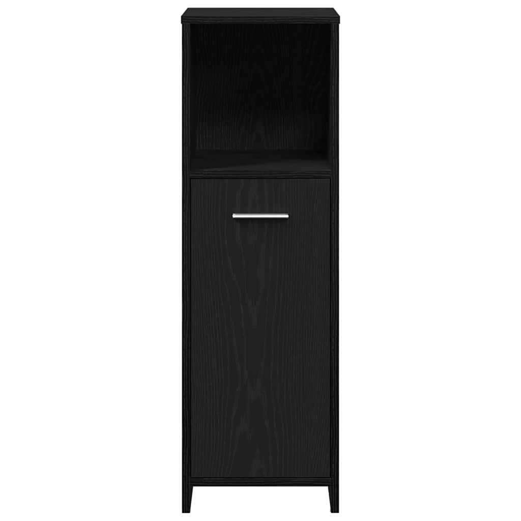 Set di mobili per il bagno 3 pcs Rovere Nero Legno multistrato | homemem39