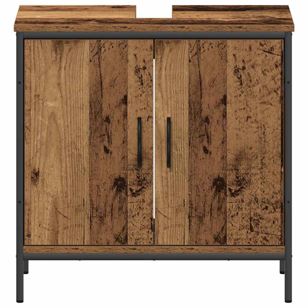 Set di mobili per il bagno 2 pcs Marrone Legno multistrato | homemem39
