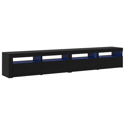 Set mobile TV 3 pcs Rovere Nero Legno ingegnerizzato | homemem39