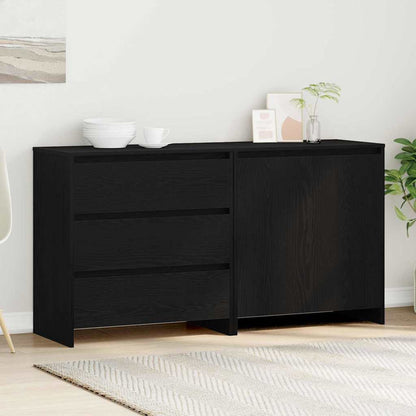 Credenza 2 pcs Nero 70 x 41 x 75 cm Legno multistrato - homemem39