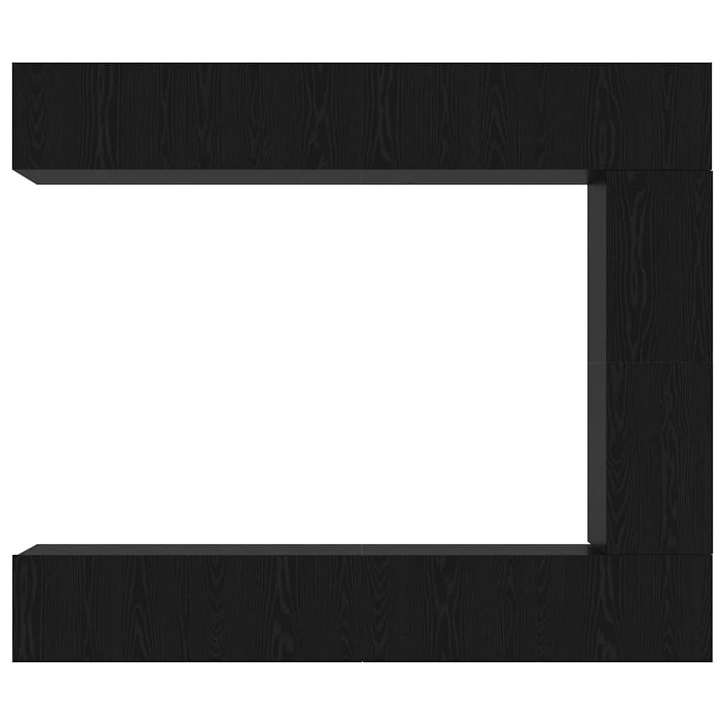 Set mobile TV 5 pcs Rovere Nero Legno multistrato