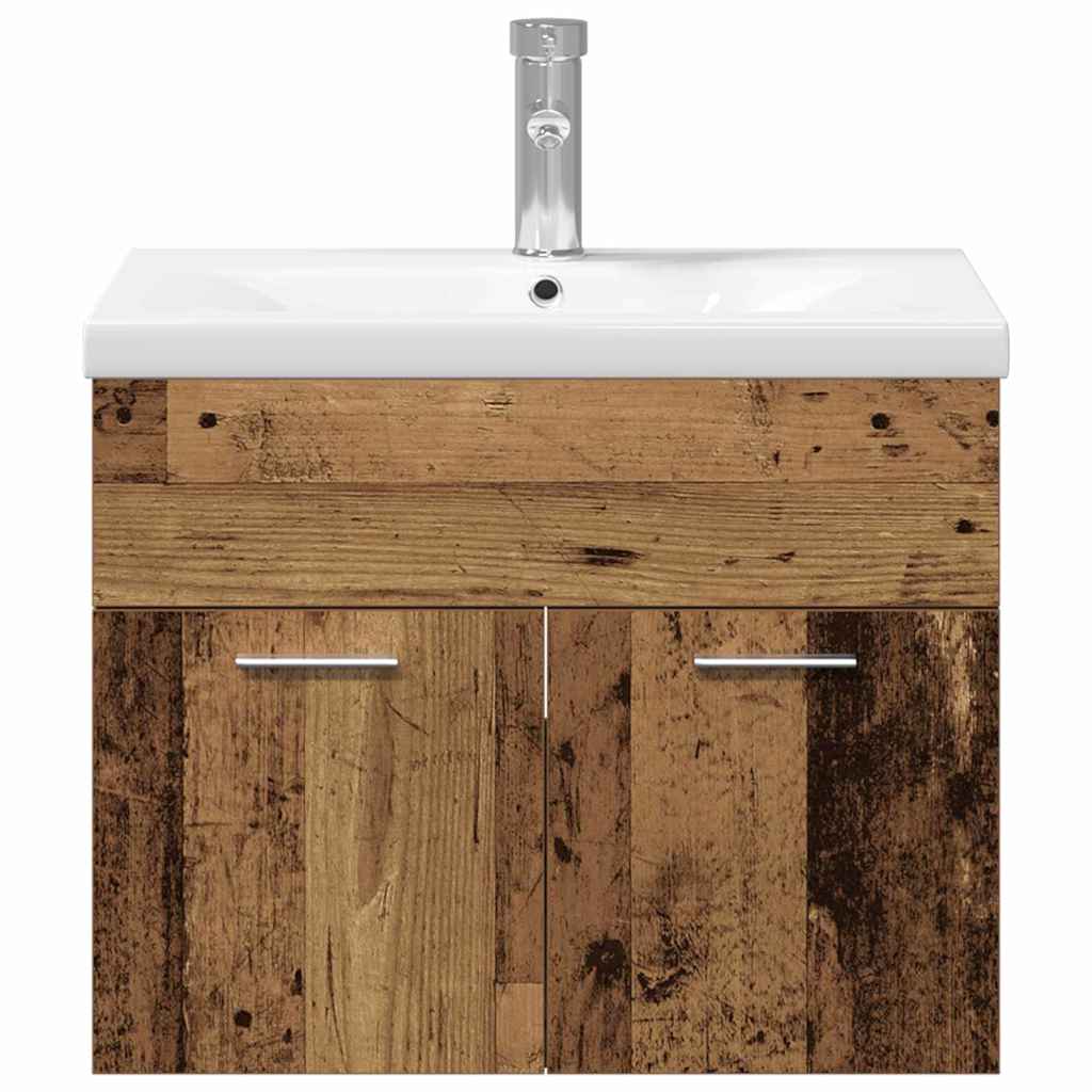 Set di mobili per il bagno Montaggio a parete Legno multistrato | homemem39