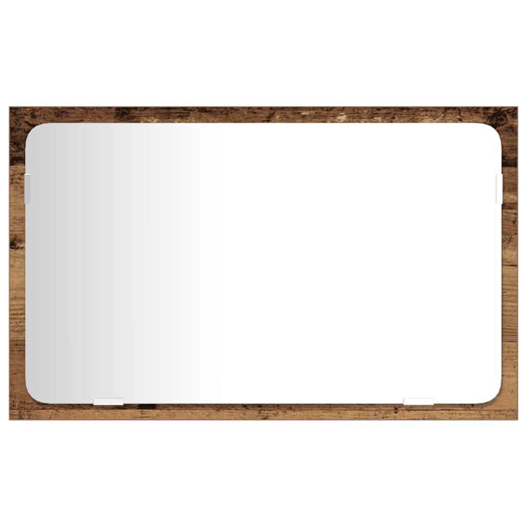 Set di mobili per il bagno con porta 3 pcs Legno vecchio | homemem39