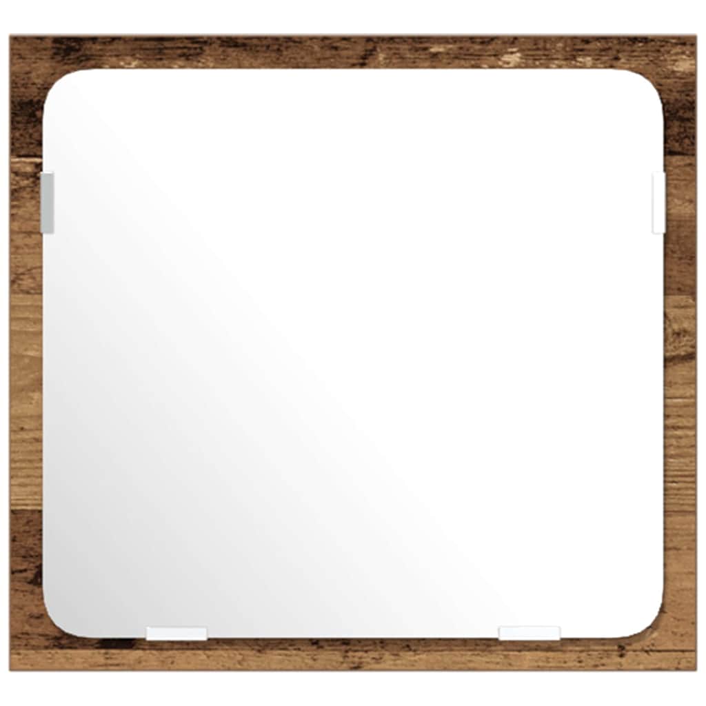 Set di mobili per il bagno con porta 3 pcs Legno vecchio