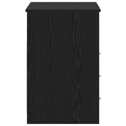 Scrivania 2 pcs Rovere Nero 140 x 50 x 76 cm Legno multistrato