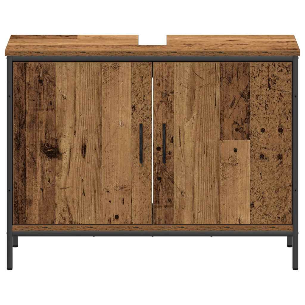 Unità da Bagno con lo scaffale 3 pcs Marrone Legno multistrato | homemem39