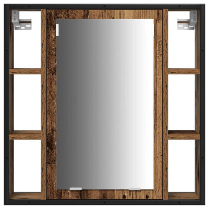 Set di mobili per il bagno con lo scaffale 3 pcs Legno vecchio | homemem39