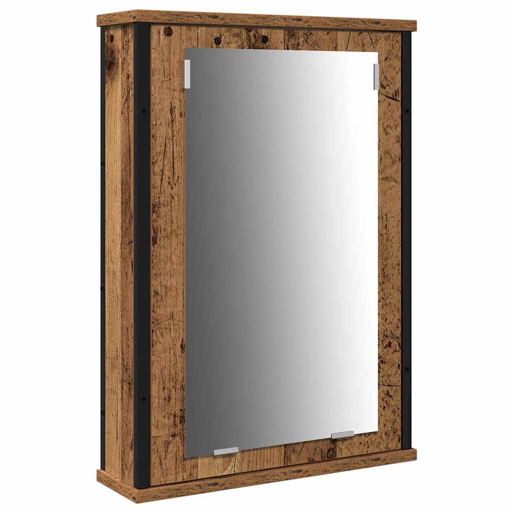 Set di mobili per il bagno con lo scaffale 3 pcs Legno vecchio | homemem39