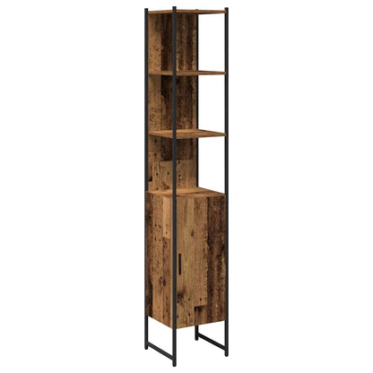 Set di mobili per il bagno con lo scaffale 3 pcs Legno vecchio | homemem39