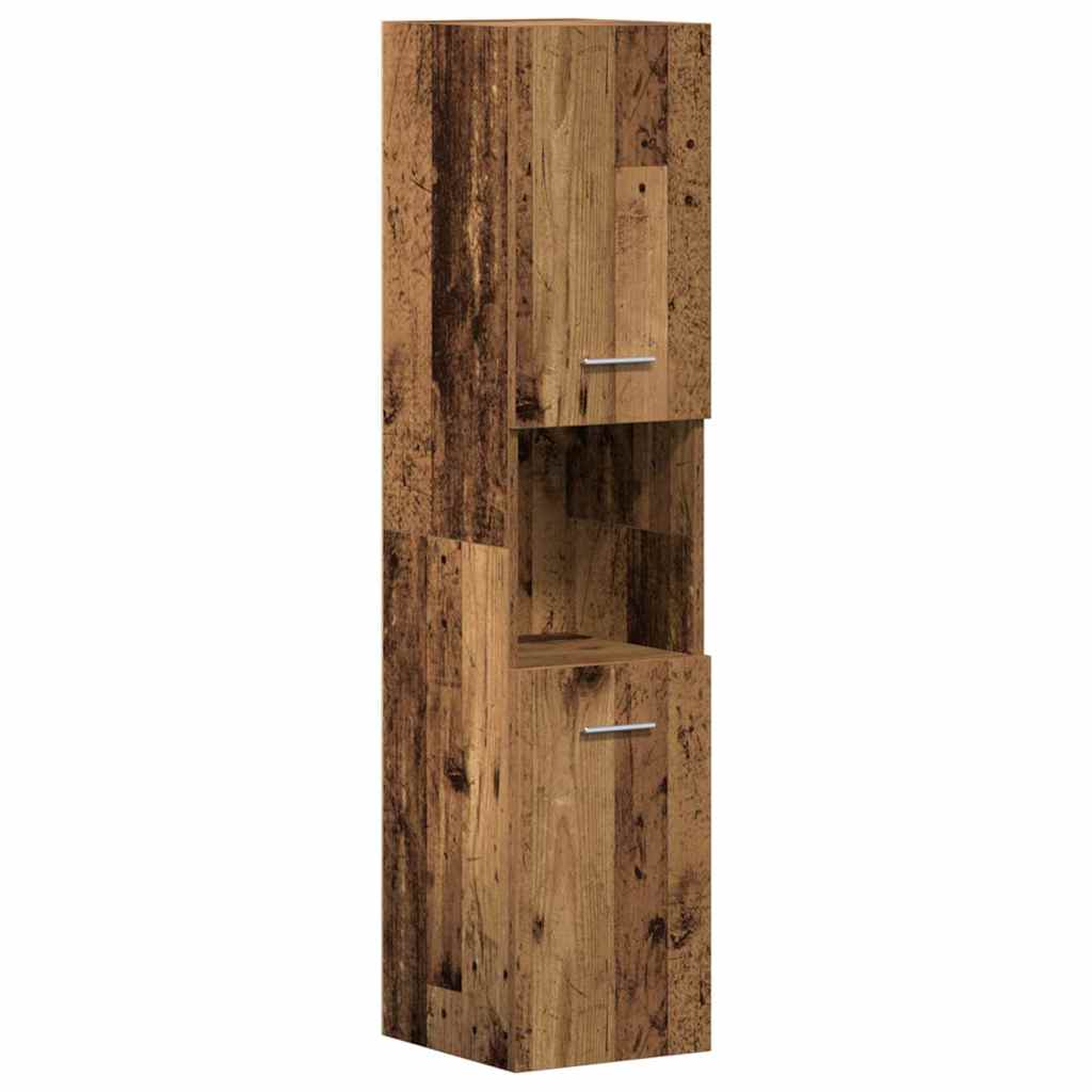 Set di mobili per il bagno con lo scaffale 4 pcs Legno vecchio | homemem39