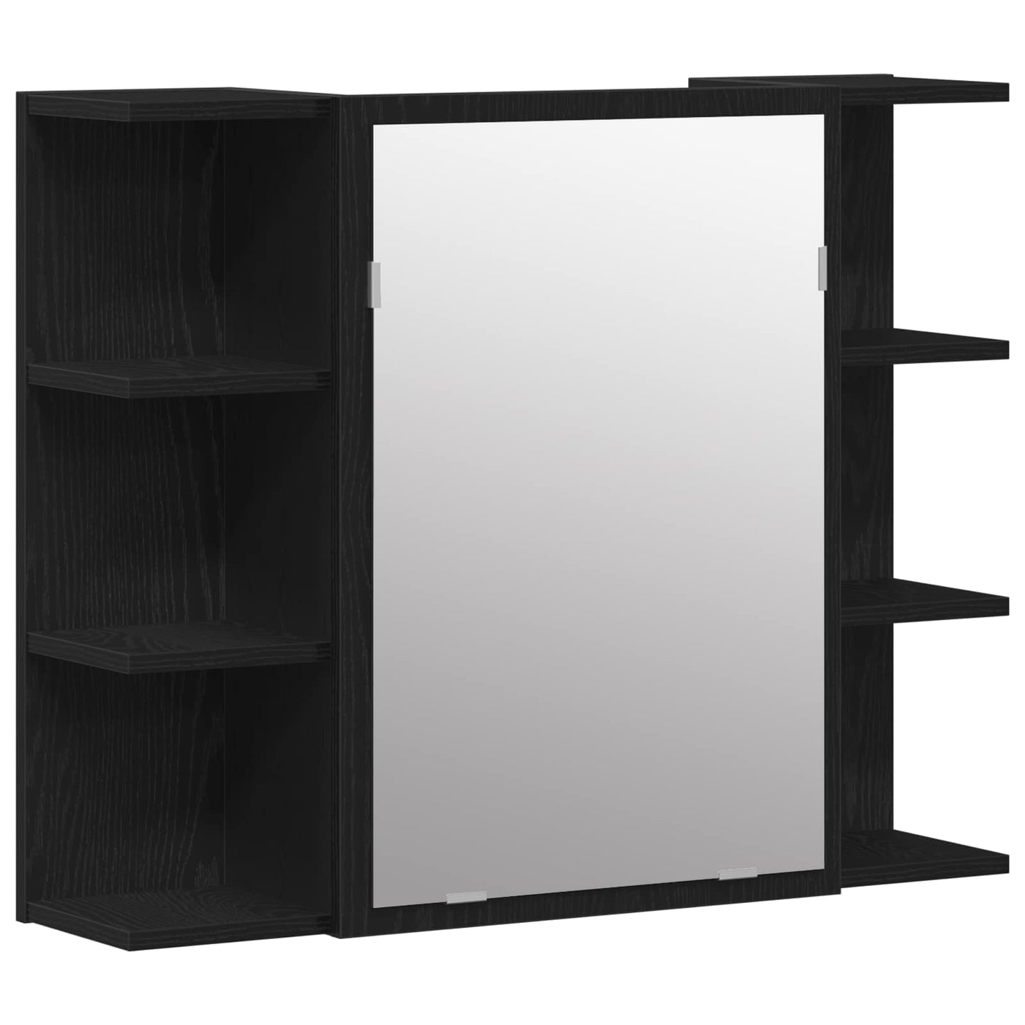 Set di mobili per il bagno 4 pcs Nero 30 x 30 x 179,5 cm | homemem39