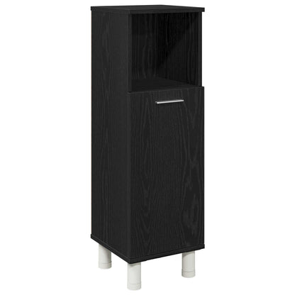 Set di mobili per il bagno 4 pcs Nero 30 x 30 x 179,5 cm | homemem39