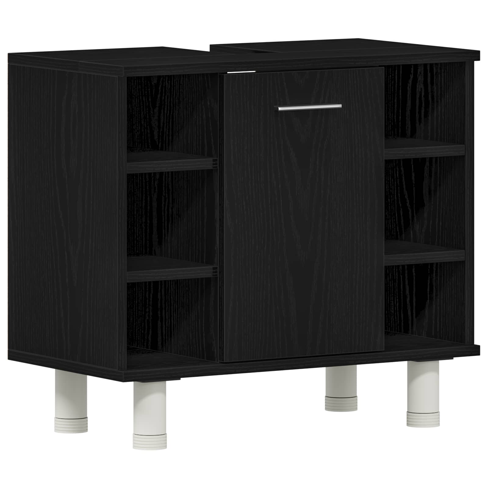 Set di mobili per il bagno 3 pcs Nero 30 x 30 x 99,5 cm | homemem39