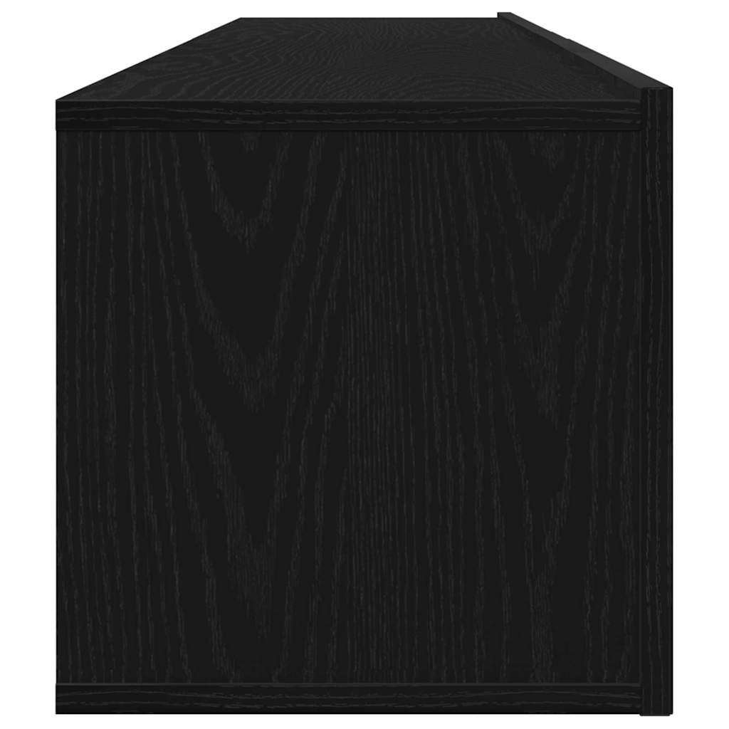 Set mobile TV 2 pcs Rovere Nero Legno multistrato