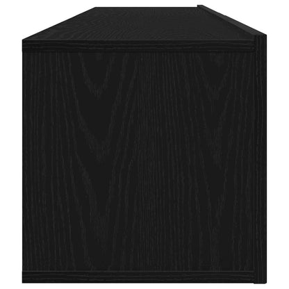 Set mobile TV 2 pcs Rovere Nero Legno multistrato