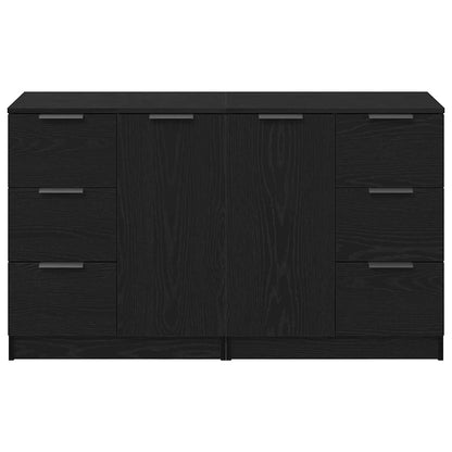 Credenza Rovere Nero 180 x 30 x 70 cm Legno multistrato