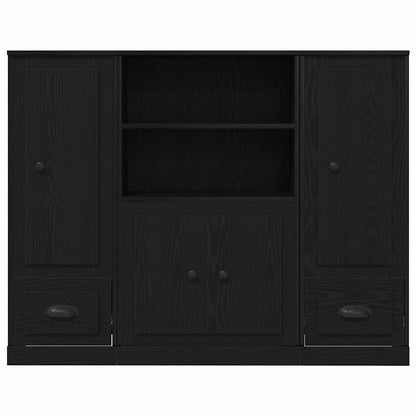 Highboard Rovere Nero 132 x 35.5 x 103.5 cm Legno multistrato - homemem39