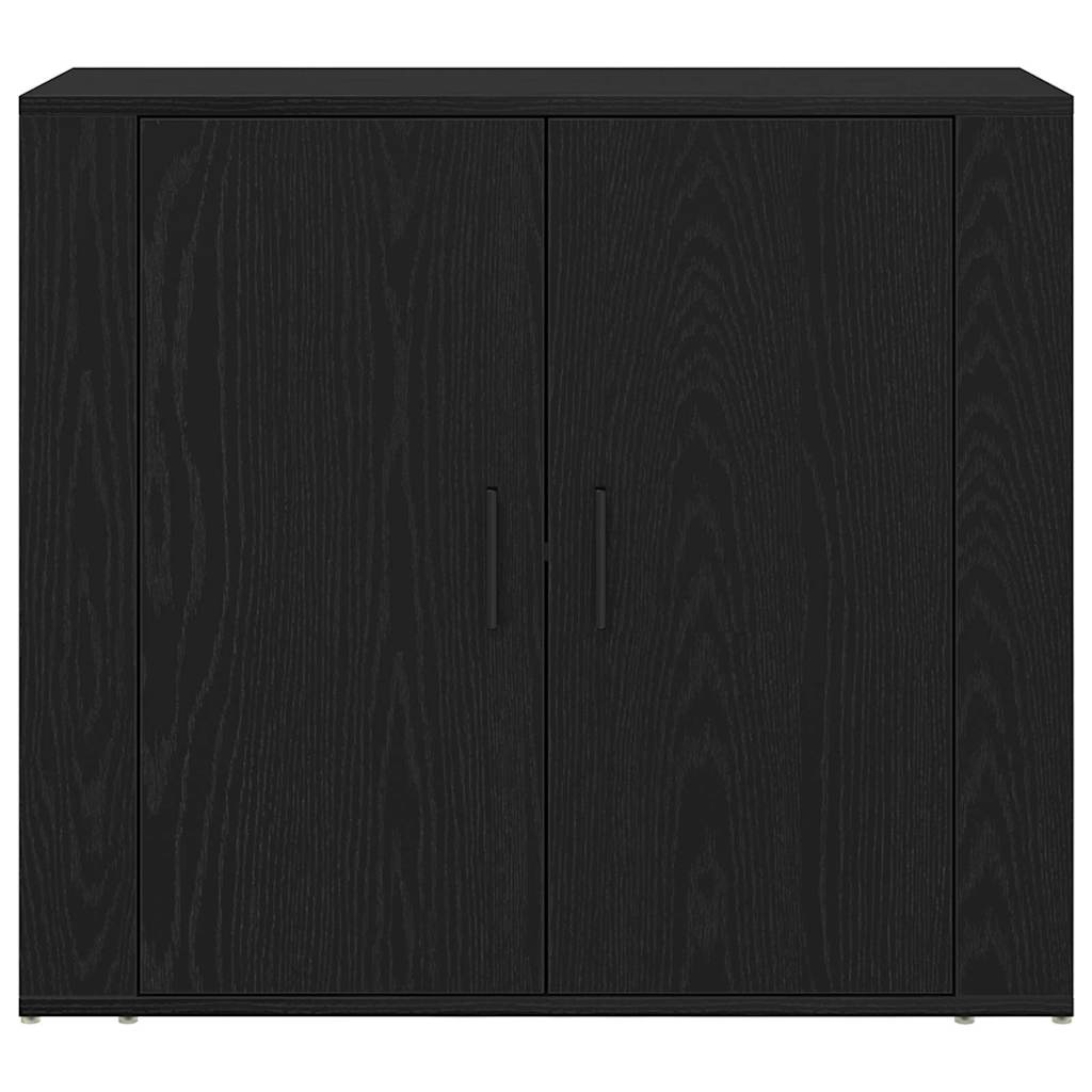 Credenza Rovere Nero 240 x 33 x 70 cm Legno multistrato | homemem39