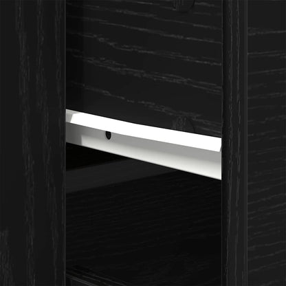 Credenza Rovere Nero 240 x 33 x 70 cm Legno multistrato