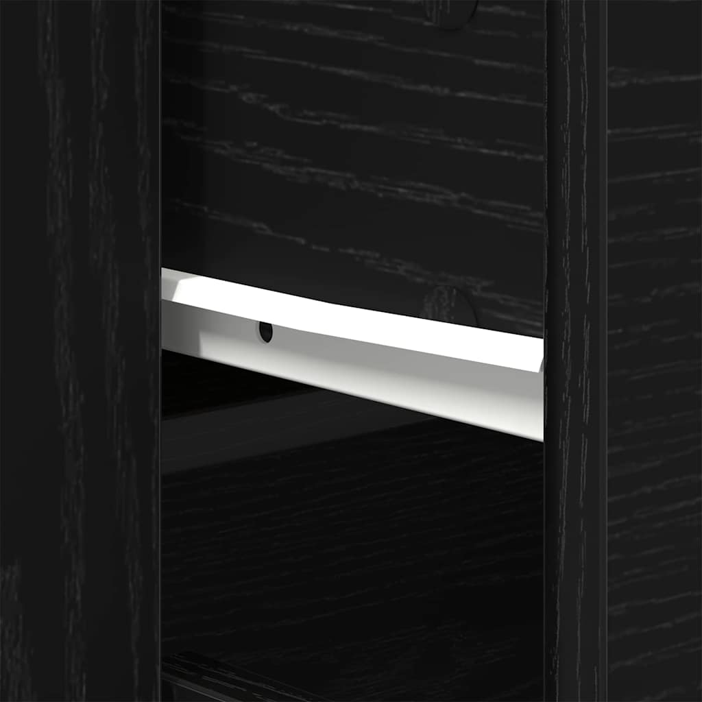 Credenza Rovere Nero 240 x 33 x 70 cm Legno multistrato