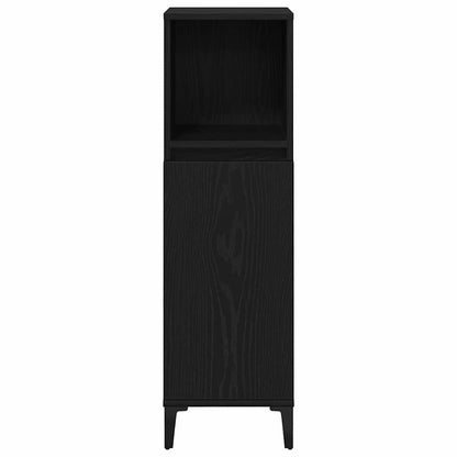 Set di mobili per il bagno Montaggio a parete 3 pcs Rovere Nero | homemem39