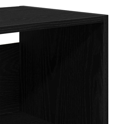 Credenza Montaggio a parete 2 pcs Rovere nero Legno multistrato - homemem39