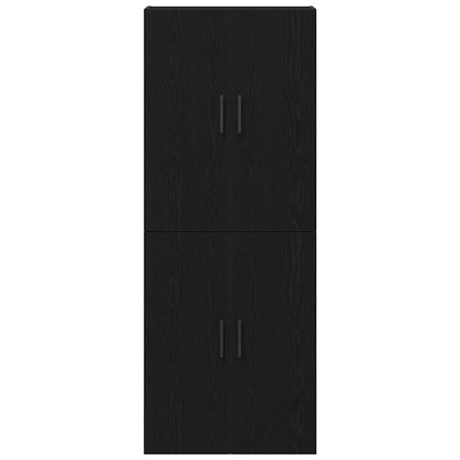 Pensile 2 pcs Rovere nero 69.5 x 34 x 90 cm Legno multistrato - homemem39