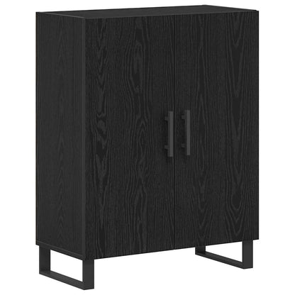Credenza Rovere Nero 69,5 x 34 x 180 cm Legno multistrato