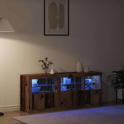 Madia LED Legno vecchio 162 x 37 x 67 cm Legno multistrato | homemem39