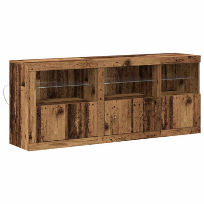 Madia LED Legno vecchio 162 x 37 x 67 cm Legno multistrato