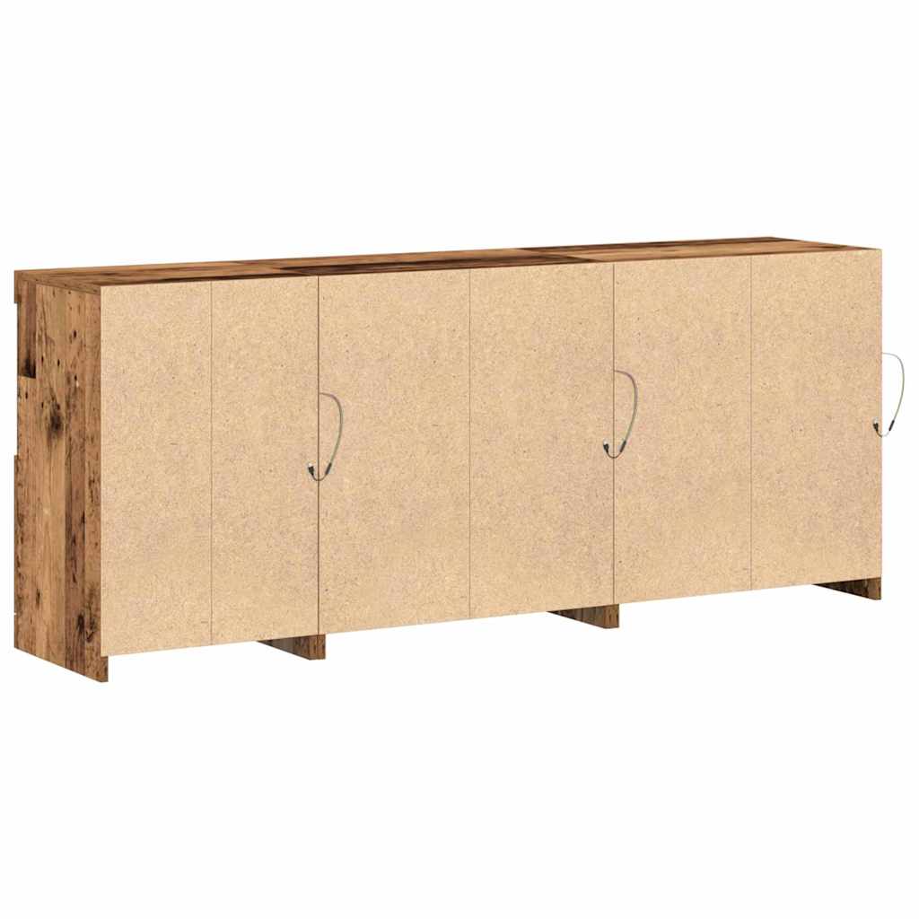 Madia LED Legno vecchio 162 x 37 x 67 cm Legno multistrato | homemem39