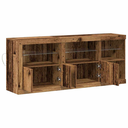 Madia LED Legno vecchio 162 x 37 x 67 cm Legno multistrato