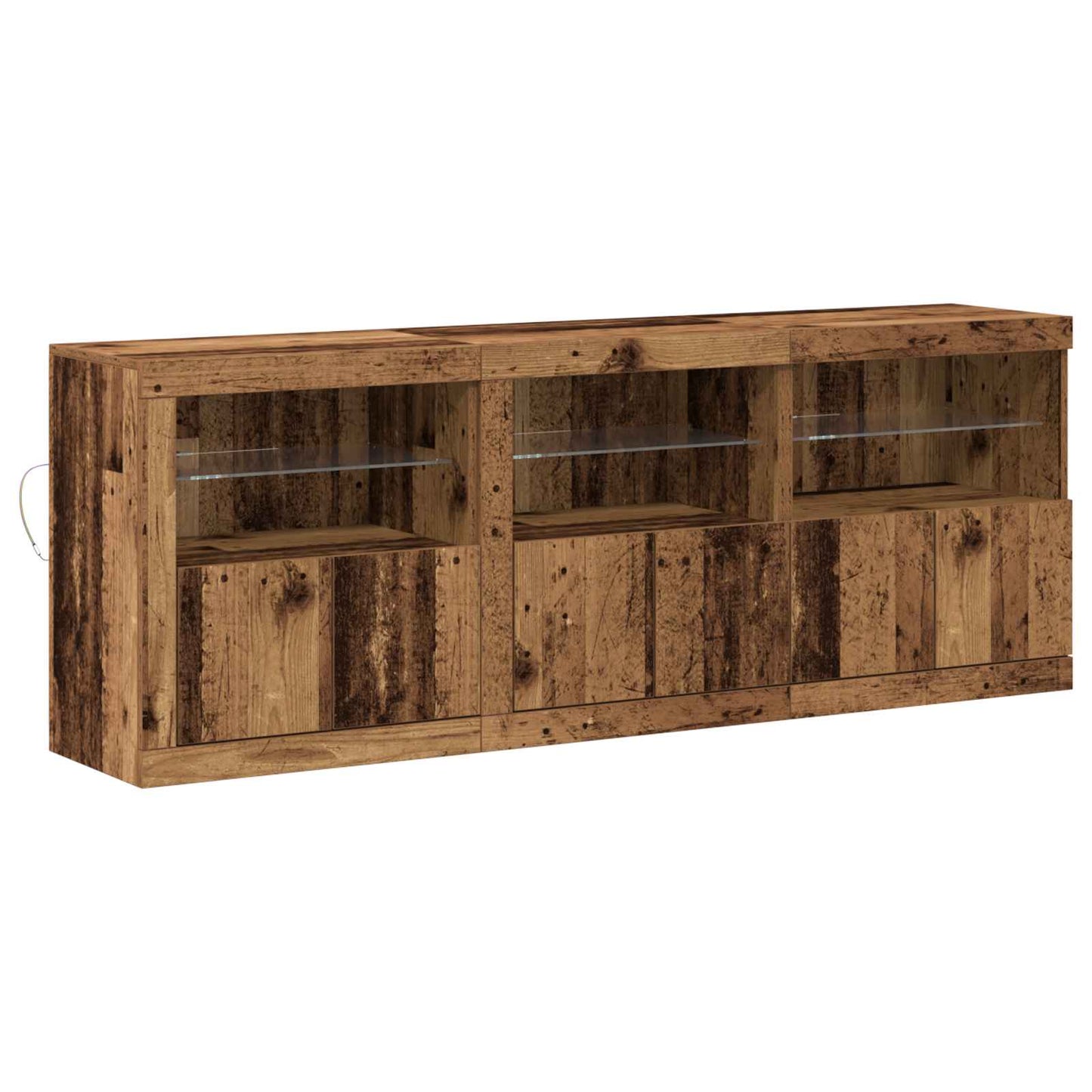 Madia LED Legno vecchio 181 x 37 x 67 cm Legno multistrato | homemem39