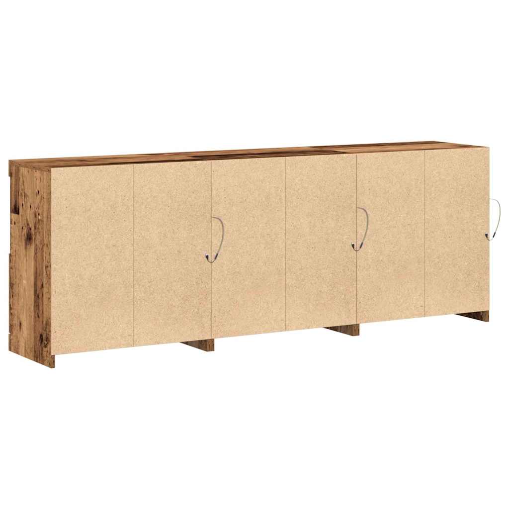 Madia LED Legno vecchio 181 x 37 x 67 cm Legno multistrato | homemem39