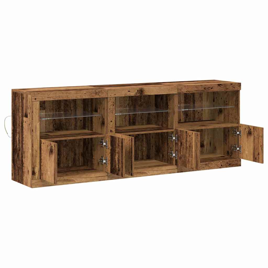 Madia LED Legno vecchio 181 x 37 x 67 cm Legno multistrato | homemem39