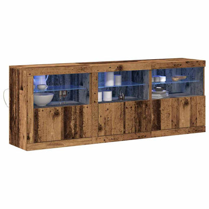 Madia LED Legno vecchio 181 x 37 x 67 cm Legno multistrato | homemem39