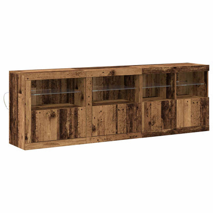 Madia LED Legno vecchio 202 x 37 x 67 cm Legno multistrato | homemem39
