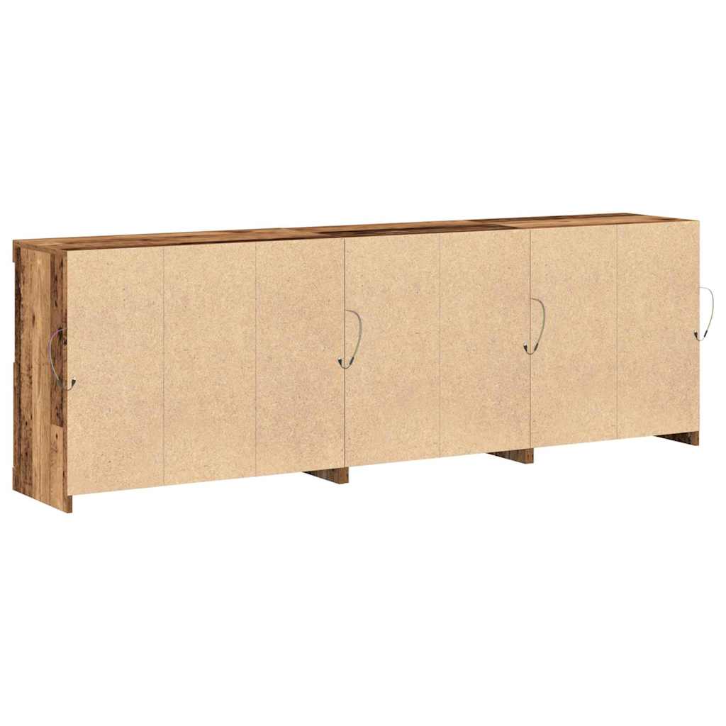 Madia LED Legno vecchio 202 x 37 x 67 cm Legno multistrato | homemem39