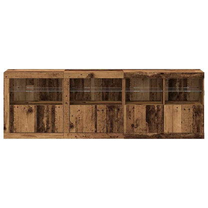 Madia LED Legno vecchio 202 x 37 x 67 cm Legno multistrato