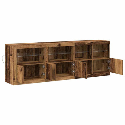 Madia LED Legno vecchio 202 x 37 x 67 cm Legno multistrato | homemem39