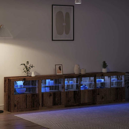 Madia LED Legno vecchio 283 x 37 x 67 cm Legno multistrato