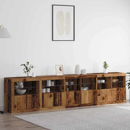 Madia LED Legno vecchio 283 x 37 x 67 cm Legno multistrato | homemem39