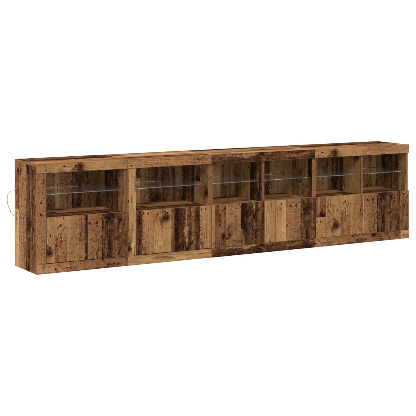 Madia LED Legno vecchio 283 x 37 x 67 cm Legno multistrato | homemem39